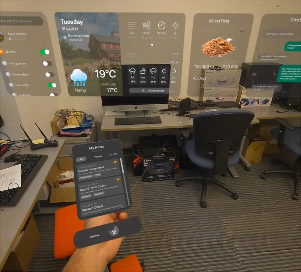 XR application lab testing